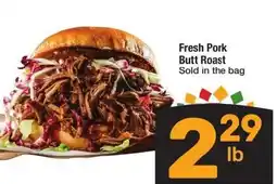 Albertsons Fresh Pork Butt Roast offer