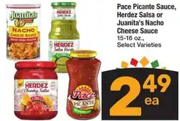 Albertsons Pace Picante Sauce, Herdez Salsa or Juanita's Nacho Cheese Sauce offer