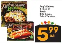Albertsons Amy's Entrées 9-10 oz. or Bowls offer