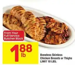 Albertsons Boneless Skinless Chicken Breasts or Thighs offer