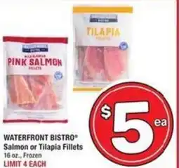 Albertsons WATERFRONT BISTRO Salmon or Tilapia Fillets offer