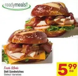 Albertsons Deli Sandwiches offer