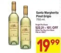 Albertsons Santa Margherita Pinot Grigio offer