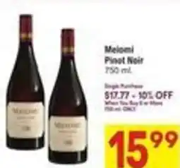 Albertsons Melomi Pinot Noir offer