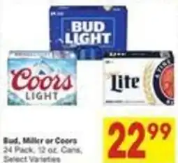 Albertsons Bud, Miller or Coors offer