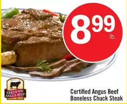 Price Chopper Certified Angus Beef Boneless Chuck Steak offer