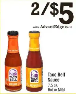 Price Chopper Taco Bell Sauce offer