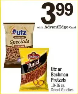 Price Chopper Utz or Bachman Pretzels offer