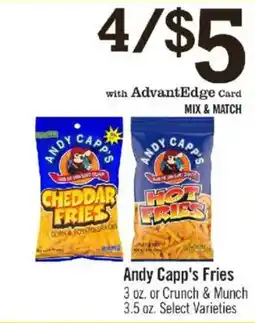 Price Chopper Andy Capp's Fries offer