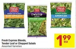 Albertsons Fresh Express Blends, Tender Leaf or Chopped Salads offer