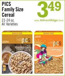 Price Chopper PICS family size cereal offer