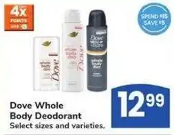 Albertsons Dove Whole Body Deodorant offer