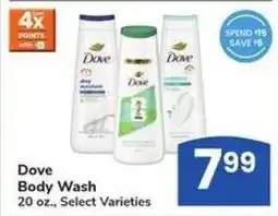 Albertsons Dove Body Wash offer