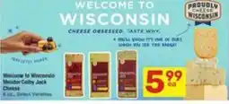 Albertsons Welcome to Wisconsin Meister Colby Jack Cheese offer