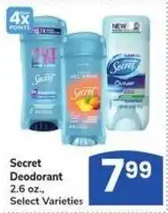 Albertsons Secret Deodorant offer
