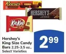 Albertsons Hershey's King Size Candy Bars offer