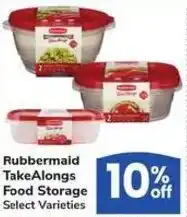 Albertsons Rubbermaid TakeAlongs Food Storage Select Varieties offer