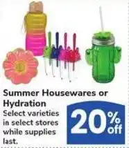 Albertsons Summer Housewares or Hydration offer