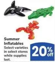 Albertsons Summer Inflatables offer