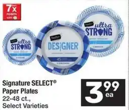 Albertsons Signature select paper plates offer