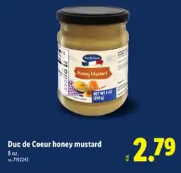 Lidl Duc de Coeur honey mustard offer