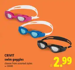 Lidl CRIVIT swim goggles offer