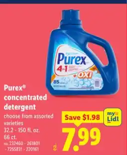 Lidl Purex Concentrated Detergent offer