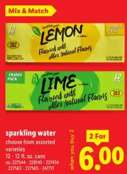 Lidl Sparkling Water offer