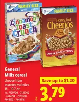 Lidl General Mills cereal offer