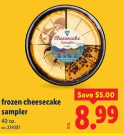 Lidl Frozen Cheesecake Sampler offer