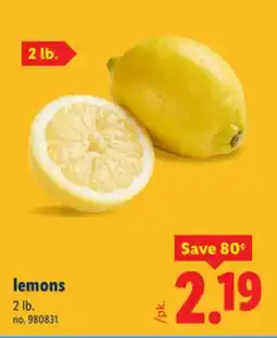 Lidl lemons offer
