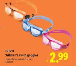 Lidl CRIVIT Children's Swim Goggles offer