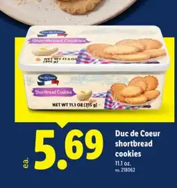 Lidl Duc De Coeur Shortbread Cookies offer