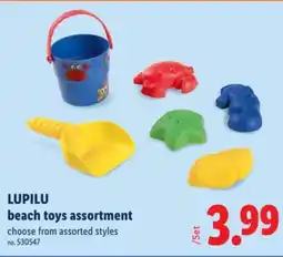 Lidl LUPILU beach toys assortment offer