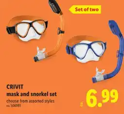 Lidl CRIVIT mask and snorkel set offer