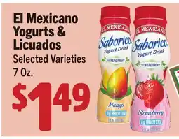 Vallarta Supermarkets El Mexicano Yogurts & Licuados offer