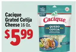 Vallarta Supermarkets Cacique Grated Cotija Cheese offer