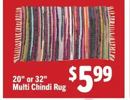 Vallarta Supermarkets 20 or 32 Multi Chindi Rug offer