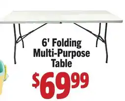 Vallarta Supermarkets 6' Folding Multi-Purpose Table offer