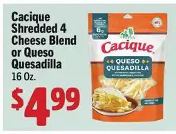 Vallarta Supermarkets Cacique Shredded 4 Cheese Blend or Queso Quesadilla offer