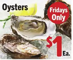Vallarta Supermarkets Oysters offer