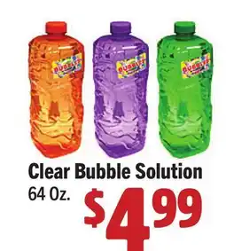 Vallarta Supermarkets Clear Bubble Solution offer