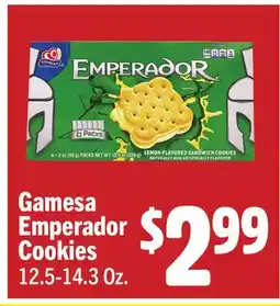 Vallarta Supermarkets Gamesa Emperador Cookies offer