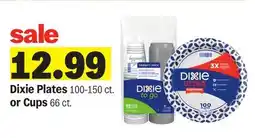 Meijer Dixie Plates 100-150 ct. or Cups 66 ct offer