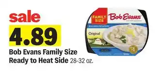 Meijer Bob Evans Family Size Ready to Heat Side offer