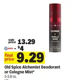Meijer Old Spice Alchemist Deodorant or Cologne Mist offer