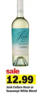 Meijer Josh Cellars Rosé or Seaswept White Blend offer