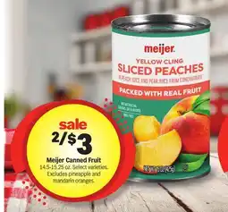 Meijer Meijer Canned Fruit offer