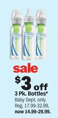 Meijer 3 Pk. Bottles offer