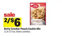 Meijer Betty Crocker Pouch Cookie Mix offer